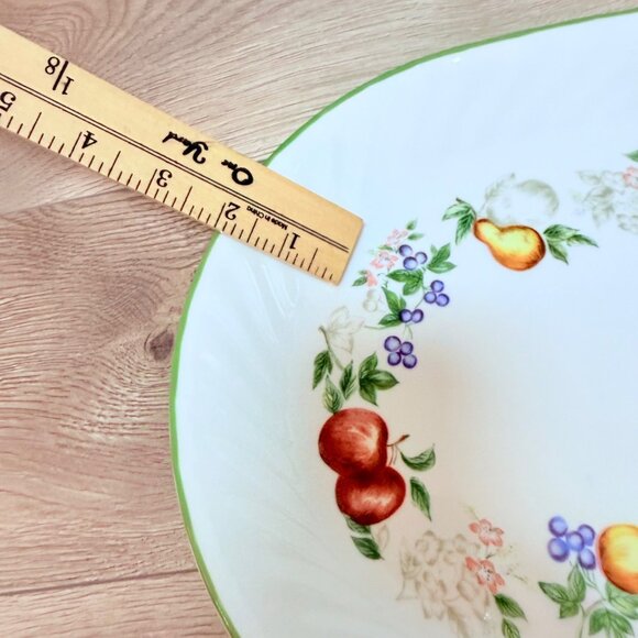 Corelle Corning Oval Serving Platter Chutney VTG 90s Dinnerware Fruit Garland - Picture 8 of 11